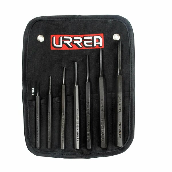 Urrea Urrea Drive Pin Punch Set, 47A, 7 Pieces 47A